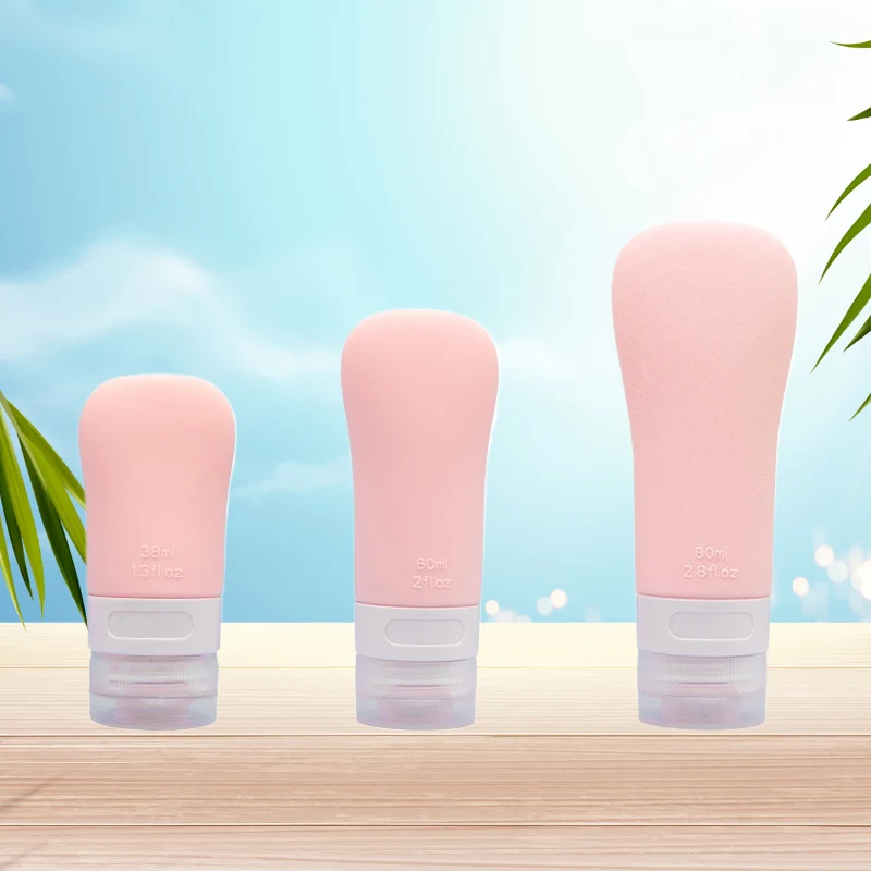 60ml Ladylike 스타일 실리콘 여행 화장품 병
