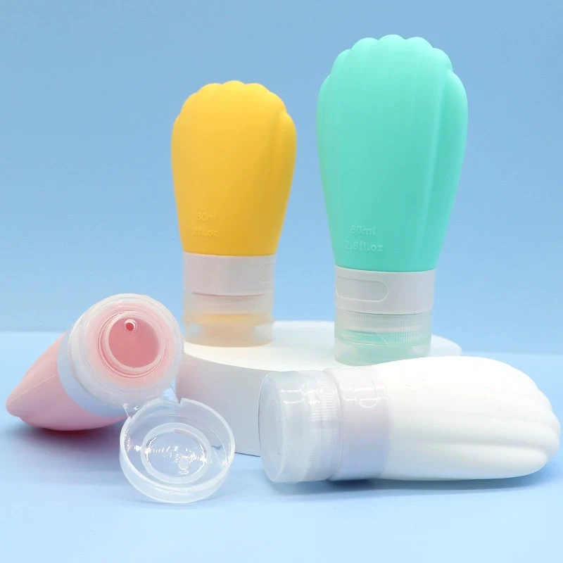 80ml 가리비 스타일 실리콘 여행용 화장품 병