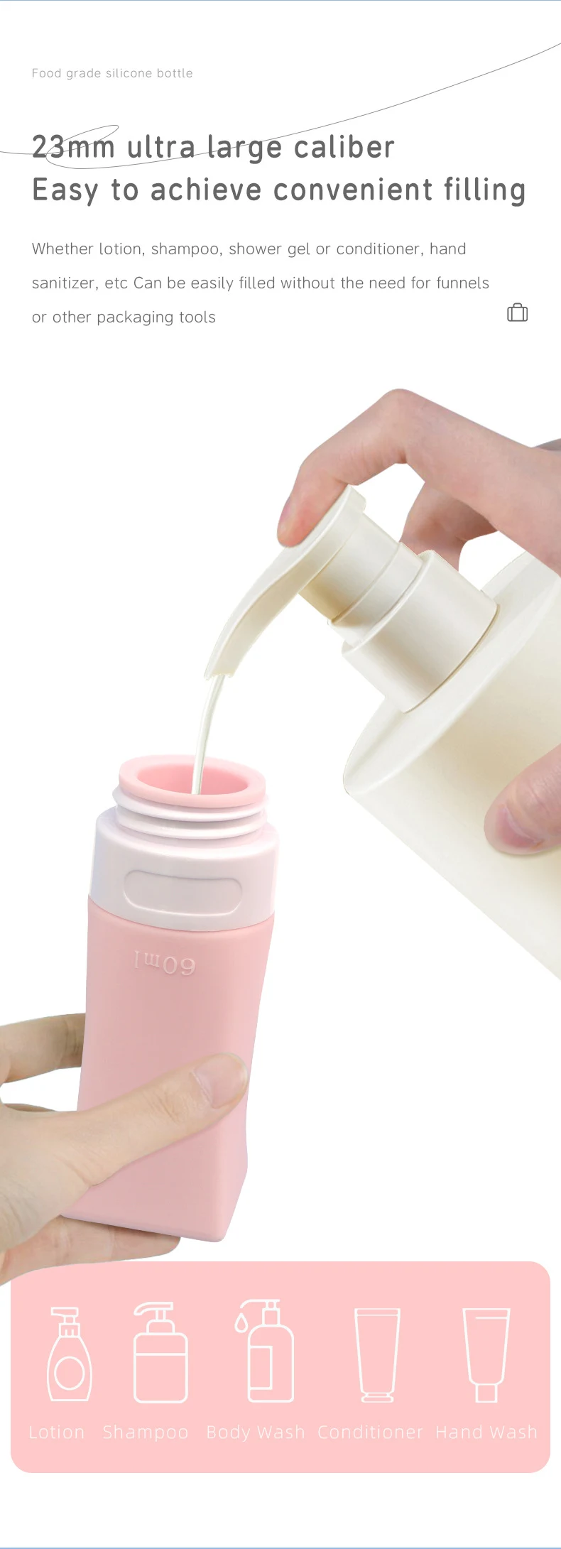 Silicone Travel Cosmetic Bottle