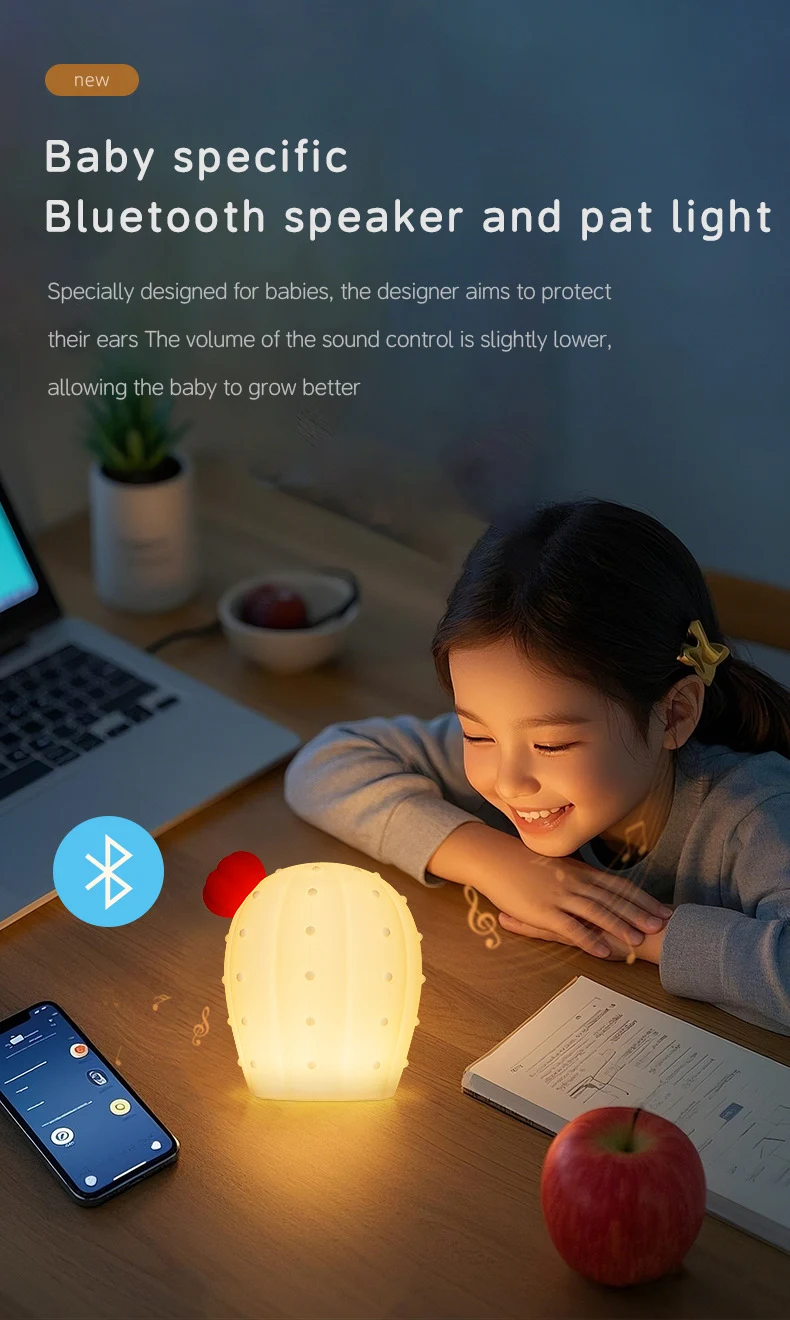 Cactus Colorful Creative Small Night Light