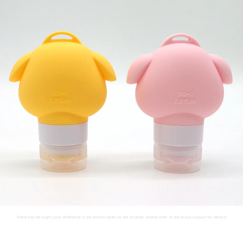 Cartoon Cute Pig Silicone Travel Cosmetic Bottle