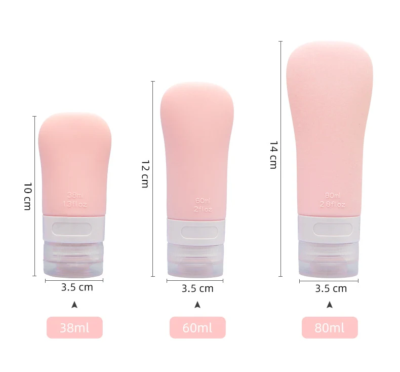 80ml Ladylike style Silicone Travel Cosmetic Bottle