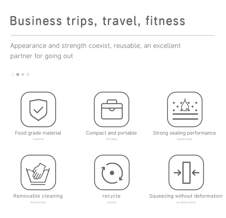 80ml Ladylike style Silicone Travel Cosmetic Bottle