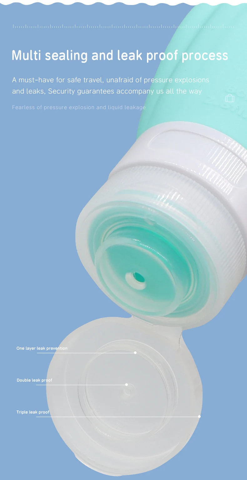 60ml Scallop Style Silicone Travel Cosmetic Bottle