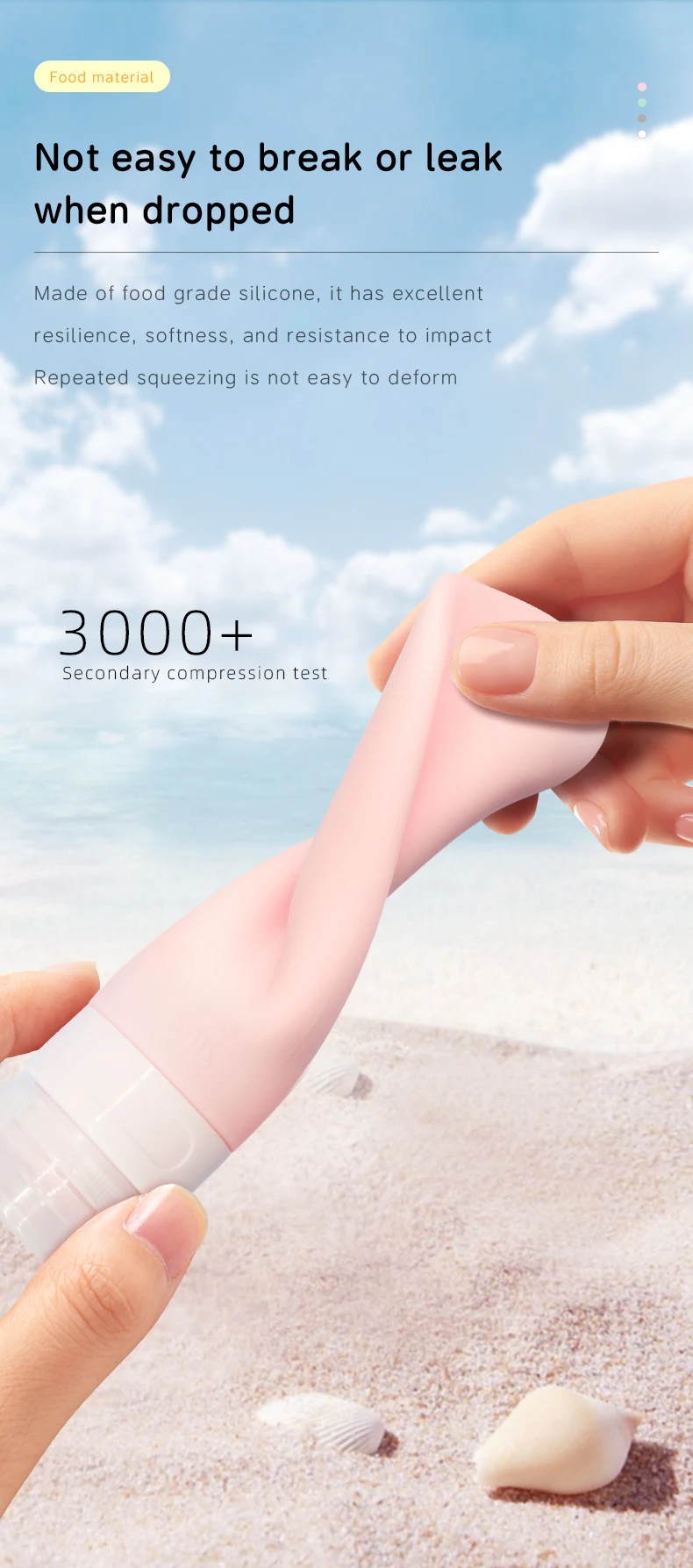 80ml Ladylike style Silicone Travel Cosmetic Bottle