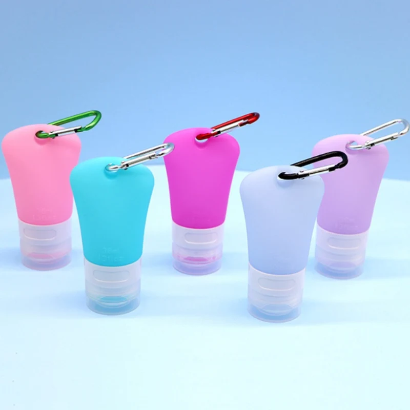 60ml 반투명 구멍 모양의 실리콘 여행 병